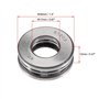 sourcing map 51203 Roulement à billes en acier au carbone 35x17x12mm 3pcs