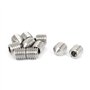 sourcingmap Vis Pointeau Conique pour Poignée de Porte Vis Sans Tête Hexagonale M10x12mm Acier Inoxydable 10 Pièces