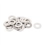 sourcing map 20Pcs Rondelle Plate Acier Inoxydable 304 M12 Mince Rondelles Plates Ton Argenté