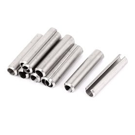 sourcing map Goupille à Ressort Fendue M8 x 40 mm en acier inoxydable 304 Rouleau Cheville broche 10pcs