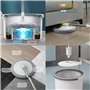 Swetfela Serpillière et Seau Essoreur, Balai Microfibre Rotatif 360° Serpillere Seau et Serpillière, Serpillière pour Nettoyage 