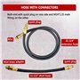 CHGJ Testeur de perte de pression du moteur, double calibre - Outil de diagnostic pour vérification de la pression du taux de fu