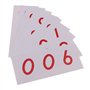 Générique Montessori Mathematics 1-9000 Nombre De Cartes Papier pour Le Calcul