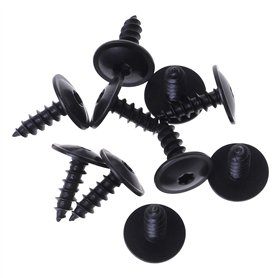 Cuigu 10 Pièces Couvert de Moteur Protection Anti-éclaboussures Passage de Roue Vis Clips 5x16mm