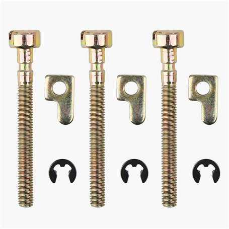 Haishine Vis Tendeur de Réglage Chaîne de Barre 3 Pcs Kit pour Husqvarna 36 41136 136LE 141 141LE 137 137E 142 142E 235 240 Remp
