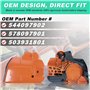 Couvercle d'embrayage avec Pignon pour Husqvarna 445 450, ADEFOL Couvercle + Embrayage + Cloche Embrayage + Vis sans fin + Roule