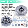Adefol Kit de Pignon pour STIHL 021 023 025 MS210 MS230 MS250 Tronçonneuse, Pignon + Tambour d'embrayage + Griffes + Roulement +