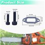 Kit de Pot Échappement pour Husqvarna 371 372XP 385 390XP Série, ADEFOL Silencieux d'échappement + Support + Joint + Plaque de R