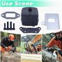 Kit de Pot Échappement pour Husqvarna 371 372XP 385 390XP Série, ADEFOL Silencieux d'échappement + Support + Joint + Plaque de R