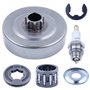 Adefol 3/8 "7T Tambour d'embrayage d'entraînement par chaîne Jante de pignon Roulement à Aiguilles pour Stihl MS170 017 018 MS18