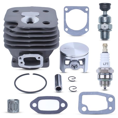 Adefol 52 mm Cylindre Piston Bougie d'allumage Roulement à Aiguilles Kit pour Husqvarna 268 272 272XP 268XP 61 268 K Tronçonneus