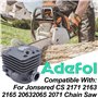 Adefol Nikasil plaqué 50 mm Cylindre Piston Roulement à Aiguilles Joint Kit pour Husqvarna 365 371 372 XP 362 Tronçonneuse Pièce