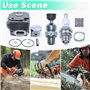 Adefol Nikasil plaqué 50 mm Cylindre Piston Roulement à Aiguilles Joint Kit pour Husqvarna 365 371 372 XP 362 Tronçonneuse Pièce