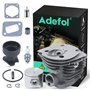 44 mm Nikasil plaqué Tronçonneuse Piston de cylindre Joint Pièces de rechange Kit pour Husqvarna 350 351 353 346XP avec collecte