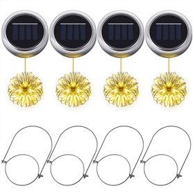 Lumières solaires pour pots Mason