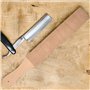 3 Pièces Strops en Cuir Kit, Paddle Strop en Cuir Double Face Bloc de Blocage avec Blanc Vert Polissage des Composés (Grande Tai