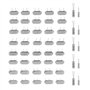 50pcs 10Valeur Oscillateur à cristal de quartz DIP 32.768KHz -24MHz Ensemble assorti d'oscillateurs à quartz en cristal à monter