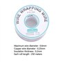 250m Rouleau de Câble Électrique 0.25mm 30AWG 105℃ Câble de Test Isolant Fil électrique en Silicone Cuivre Etamé à un Noyau (Noi