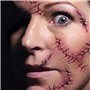 Chengzhi Tatouages ​​Temporaires (10 Feuilles) - Halloween Zombie Scars Tatouages ​​Autocollants avec Fake Scab Blood Spécial FX