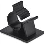 EBOOT Câbles Adhésifs Réglable Clips de Câble Nylon Porte Fil de Serrage, Noir, 50 Pack