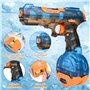 ZWOOS Pistolet a Eau Electrique, Pistolet à Eau pour Enfants 6m de Portée avec Double Réservoir d'eau, Puissant Fusil a Eau Auto