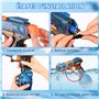 ZWOOS Pistolet a Eau Electrique, Pistolet à Eau pour Enfants 6m de Portée avec Double Réservoir d'eau, Puissant Fusil a Eau Auto