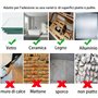 Melsan Lot de 12 bandes adhésives carrées auto-agrippantes de 5,1 x 10,2 cm - Fixation adhésive pour intérieur ou extérieur - Au