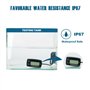 Jauge de température du moteur LCD numérique Runleader, alerte de surchauffe, rétroéclairage vert, batterie remplaçable pour mot
