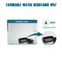 Runleader Jauge de température du moteur LCD numérique Voltmètre, rappel d'alerte programmable, affichage de l'horloge, sélectio