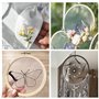 6 Pcs Tambours à Broder, ELEPRUC Bambou Tambour Broderie, Cercle de Broderie, Réglable Cercle a Broder, Tambour Broderie pour Ar