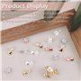 8 Paires Fermoir Boucles d'Oreilles, Support Boucle d'Oreille, ELEPRUC Rehausseur Attaches Backs d'Oreille SéCurisés Pour Les Bo