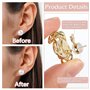 8 Paires Fermoir Boucles d'Oreilles, Support Boucle d'Oreille, ELEPRUC Rehausseur Attaches Backs d'Oreille SéCurisés Pour Les Bo