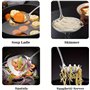 Refein Lot de 6 ustensiles de cuisine professionnels en acier inoxydable - Spatule pour wok - Louche - Écumoire - Spatule fendue