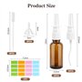 30ml Flacon Vaporisateur en Verre Ambré Vide Flacon Pulvérisateur Nasaux Réutilisabl