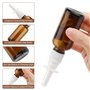 VMUTGA 5 Pièces Flacon Pulvérisateur Nasal, 30ml Flacon Vaporisateur en Verre Ambré Vide Flacon Pulvérisateur Nasaux Réutilisabl