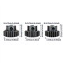 VGEBY Ensemble de Pignons, Engrenages de Moteur de Voiture RC Durcissant 3.175mm 13-15T 16-18T 19-21T 21T-23T en Acier Chromé 48