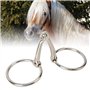 Mors à Cheval, 125 Mm Acier Inoxydable Double Anneau Ovale Mors pour Cheval