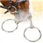 Mors à Cheval, 125 Mm Acier Inoxydable Double Anneau Ovale Mors pour Cheval