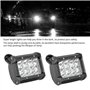 Lampe de travail à DEL Suuonee, 1 paire 10V-48V 4inch 4-rangée 36W Barre de lumière universelle pour feux de route pour chariots
