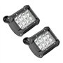 Lampe de travail à DEL Suuonee, 1 paire 10V-48V 4inch 4-rangée 36W Barre de lumière universelle pour feux de route pour chariots