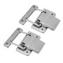 Hyuduo 2Pcs Moraillon de Porte, Loquet du Moraillon, Fermeture à Levier Loquet à Ressort en Acier Inoxydable pour Coffret, Boîte