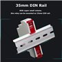 Relais temporisé numérique pour temporisateur à relais réglable sur rail DIN, multifonction AC/DC 12V-240V avec 10 modes, pour c