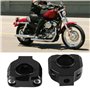 Hlyjoon 1 Paire Collier de Fixation de Guidon de Moto 28 mm 1/8 Pouce Brides de Barre de Poussoir de Bâti de Guidon en Alliage d