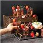 MATANA 50 Verres à Vin en Plastique, Transparent (160ml) - Verres Solides et Réutilisables pour Cocktails, Desserts - Coupes à V