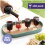 MATANA 50 Verres à Vin en Plastique, Transparent (160ml) - Verres Solides et Réutilisables pour Cocktails, Desserts - Coupes à V
