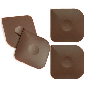 WANGCL Lot de 4 grattoirs à casseroles en nylon et fonte - Multifonctionnel - Grattoir en grès pour cuisine et maison
