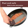 WANGCL Lot de 4 grattoirs à casseroles en nylon et fonte - Multifonctionnel - Grattoir en grès pour cuisine et maison