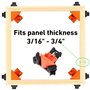 Lot de 4 Presses d'angles de 90 Degrés Serre Joint Menuisier Menuiserie Outillage pour Perçage et Fabrication d'armoires
