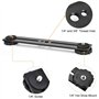 WANGCL Double support de flash pour double trépied 6,35 mm double support de caméra barre d'extension de flash 20,3 cm double su