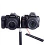 WANGCL Double support de flash pour double trépied 6,35 mm double support de caméra barre d'extension de flash 20,3 cm double su